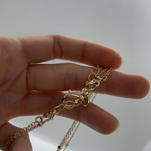 NWT Capwell + Co Gold Circle Layered Necklace - Picture 8 of 8